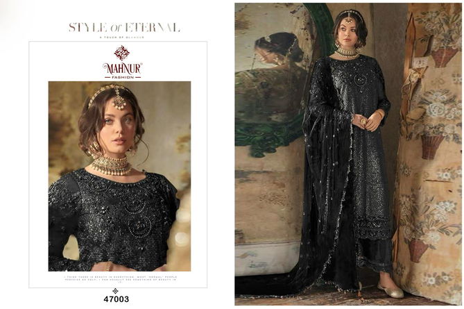 Mahnur Vol 47 Heavy Organza Pakistani Suits Wholesale Clothing Suppliers In India
